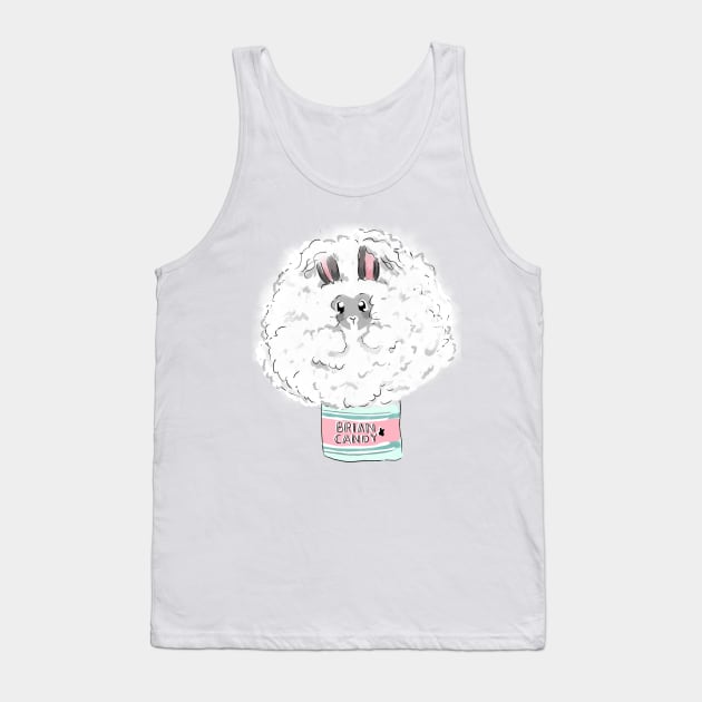 Brian the Cotton Candy Bunny Tank Top by GambarGrace